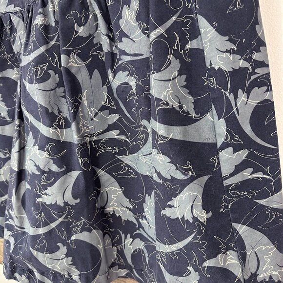 Oakley Canvas Skirt Gray 6‎ Blue Midi - Picture 6 of 8